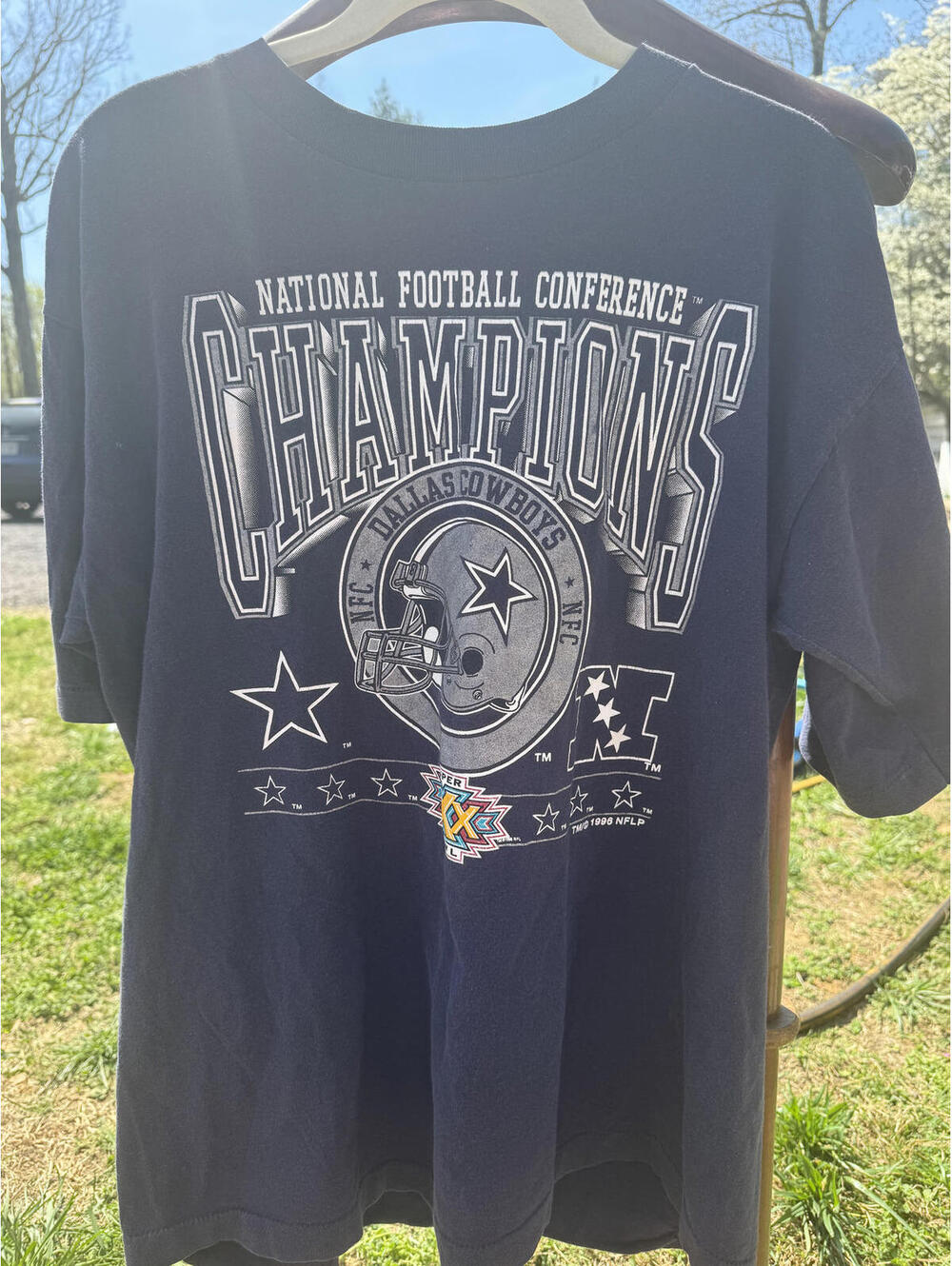 Vintage 1996 Dallas Cowboys Super Bowl XXX Champions T-Shirt XL #208